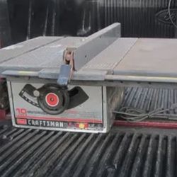 10 Inch Vintage  Craftsman Sears Table Saw