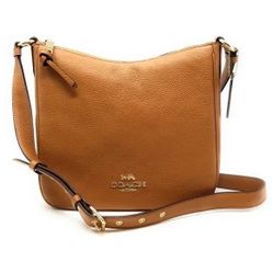 Coach Ellie File Bag Light Saddle Pebbled Leather NEW 17" - 24"  Pick up in Pico Rivera 