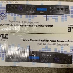 Pyle - 5 Channel Rack Mount Bluetooth Receiver, Home Theater Amp