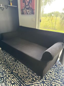 **MUST GO** Sofa Couch Frame with Cushion and Black Cover