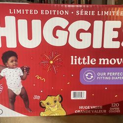 Huggies Little Movers Diapers-120ct/size4