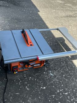 Ridid table saw 10 n ( no guide )