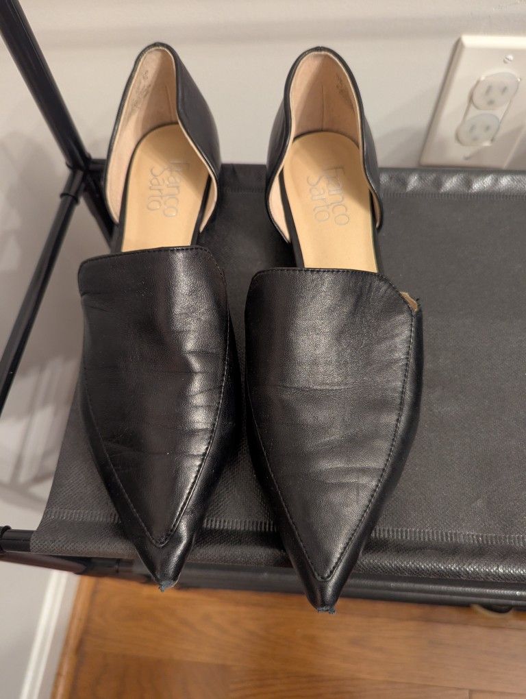 Like New Franco Sarto Black Loafers