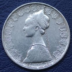 1961 Italy Christopher Columbus Ships 500 Lire Silver Coin