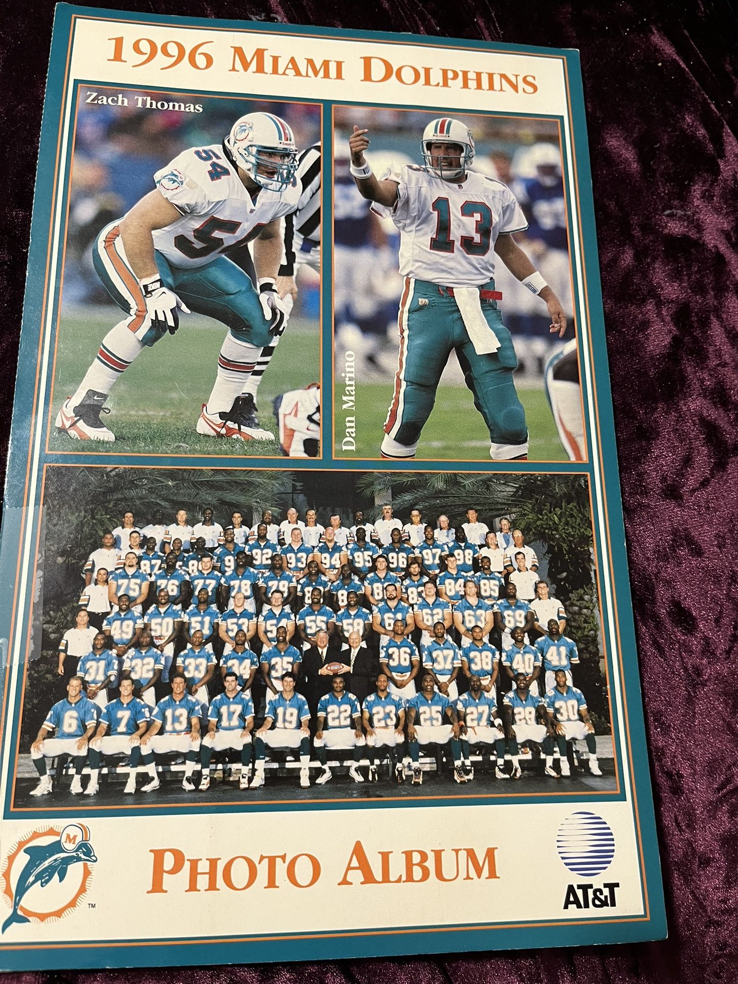 1996 Miami Dolphins AT And T Photo Album