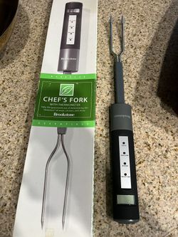 Brookstone Chef’s Fork W Thermometer 
