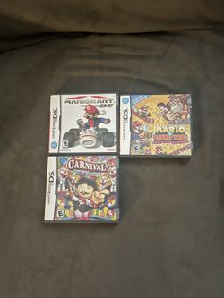 3 Nintendo DS Games W/ Case & Manual Bundle