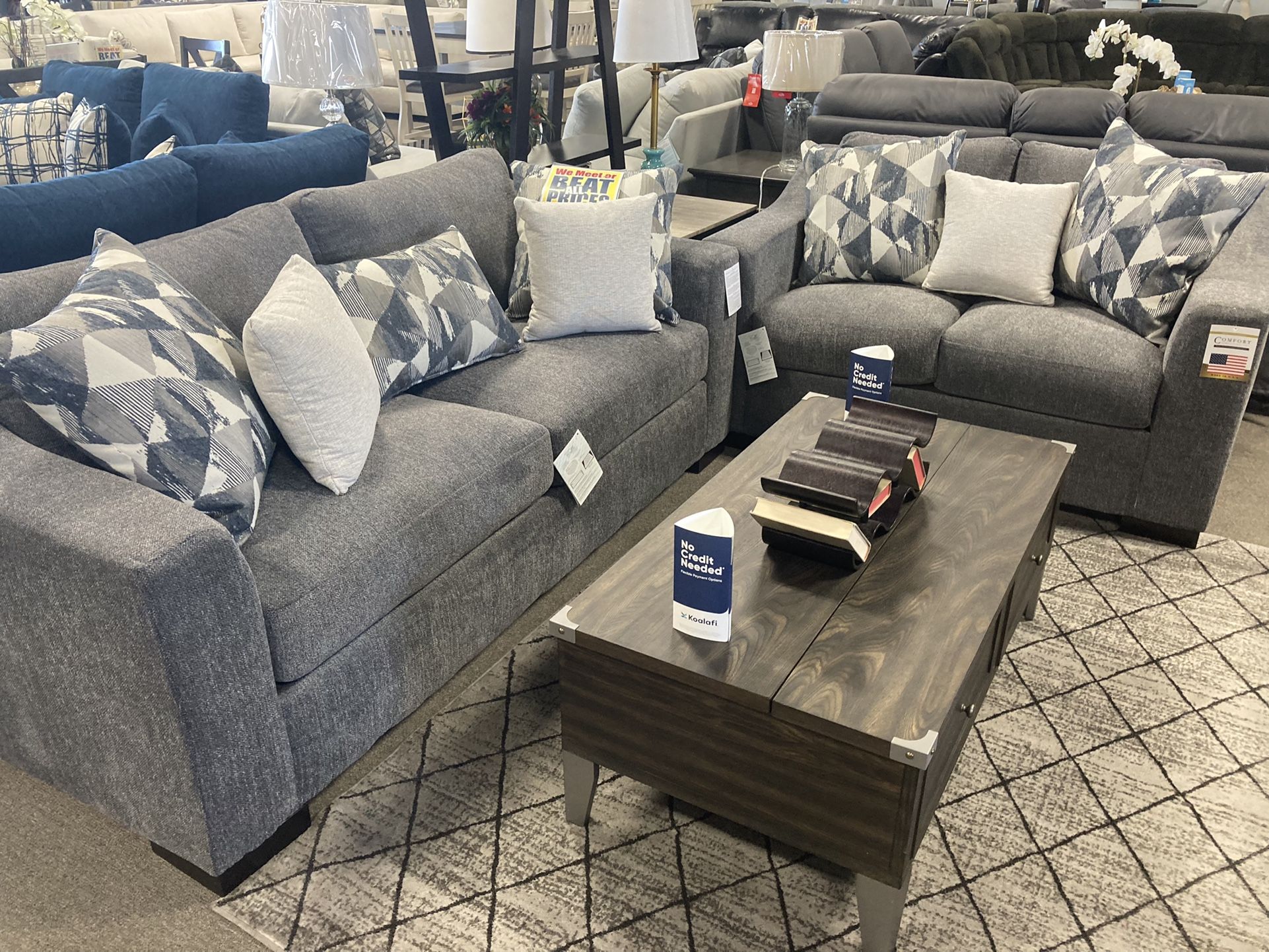 Sofa And Loveseat ☀️💙 $1599 Easy Financing!