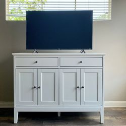 White IKEA Idanas sideboard buffet cabinet