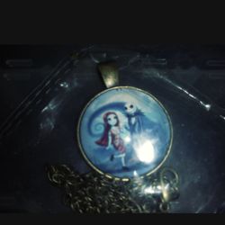 Nightmare Before Christmas Tibetan Silver Necklace 
