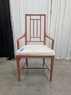 Reddish-Brown Faux Bamboo Dining Chair