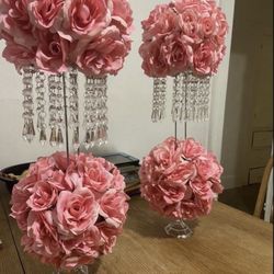 Two Pink Flower’s for decoration