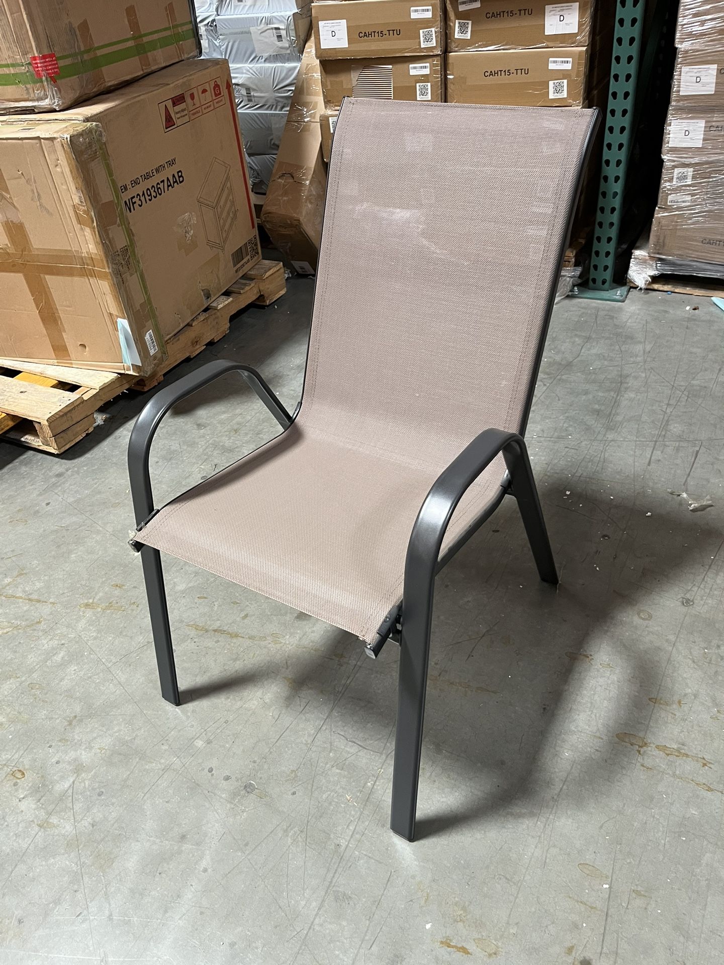 Patio Lounge Chairs (Set Of 4) - Beige Tan