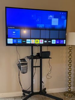 LG 50in smart tv with stand