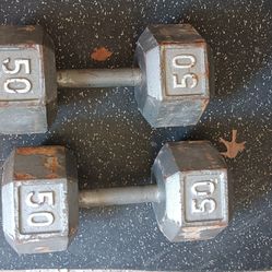 50 Lbs Pair Dumbbells 