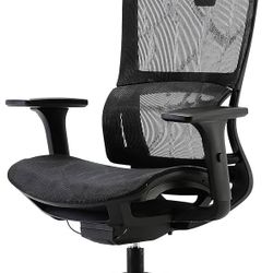 Ergonomic Office Chair - Home Office Desk Chair with Adaptive Lumbar Support, Adjustable 3D Armrest, Headrest and Breathable Backrest, High Back Mesh