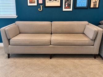 **Vintage Modern Sofa + Loveseat Set – $150**