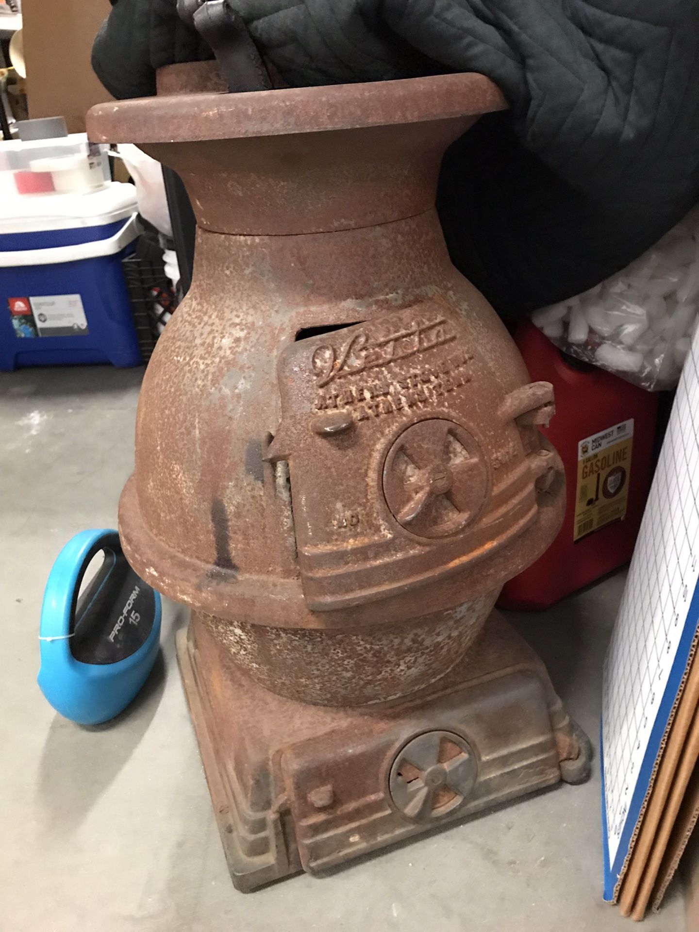 Antique Vesta Potbelly Stove by Athens