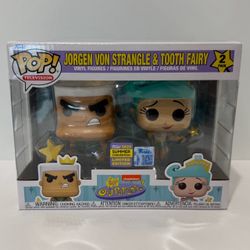 Jorgen Von Stangle & Tooth Fairy 2-Pack Funko Pop TV Fairly Odd Parents Limited Ed MIB