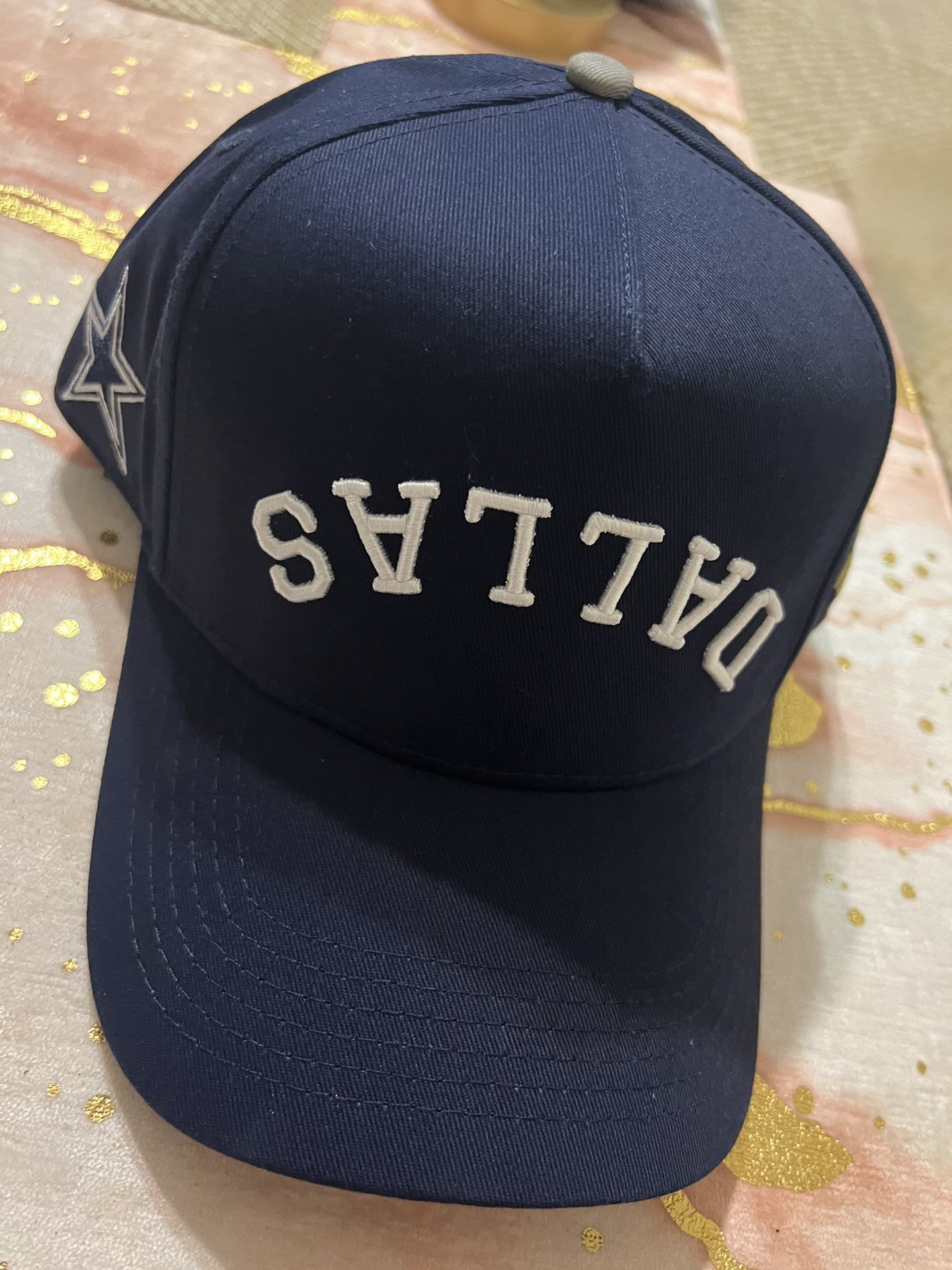 True Brvnd Brand Hat Cap Dallas Cowboys Nfl Football Mens Adjustable Navy Upside Down Dallas Texas Gorra Cachucha