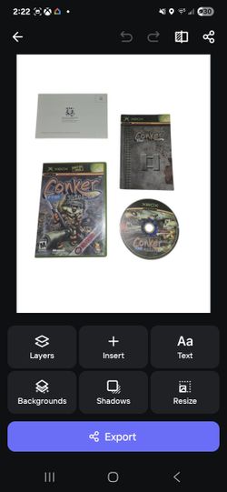 Conker Live and Reloaded For Xbox Original Cib Great Condition Tested and workin