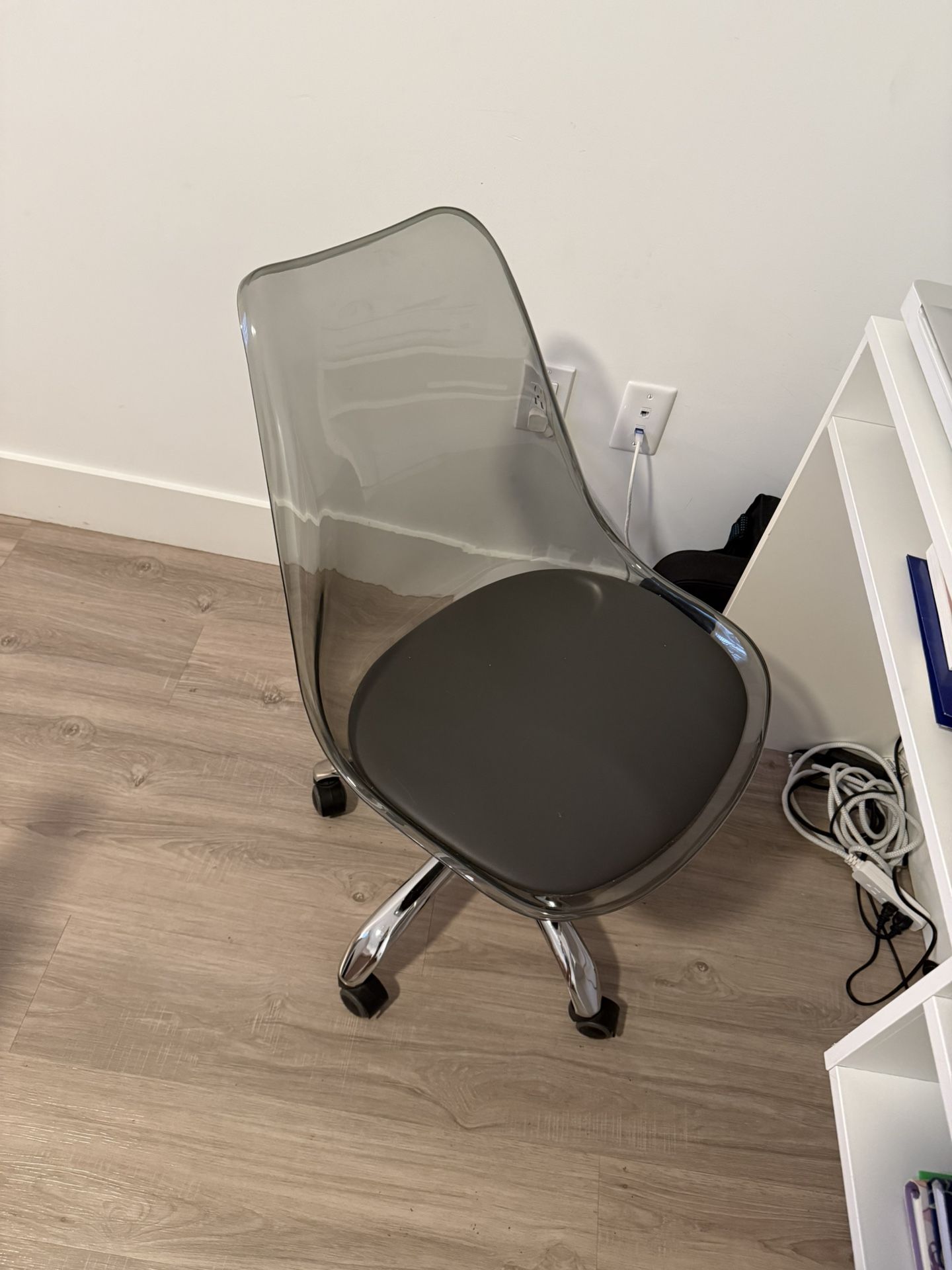 Acrylic Computer Desk Chair 