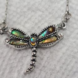 MARCASITE DESIGNER ABALONE DRAGONFLY 