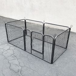 New $70 Heavy Duty 24” Tall x 32” Wide x 6-Panel Pet Playpen Dog Crate Kennel Exercise Cage Fence Play Pen 