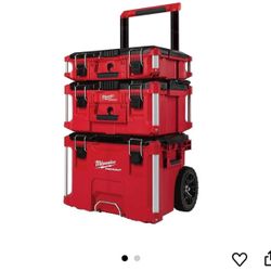 Milwaukee Packout Rolling Modular Stackable Tool Box Storage System, Red