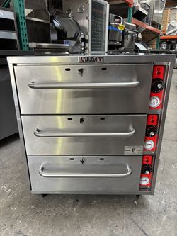 3 Drawer Food Warmer Vulcan NSF Heated Cabinet commercial stainless steel restaurant chips bread bulk