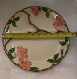 Vintage desert rose divided serving plate