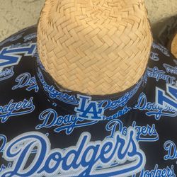 Dodgers Straw Hat Black