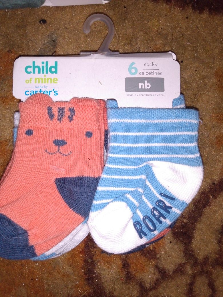 Pack Of 6 Baby Socks