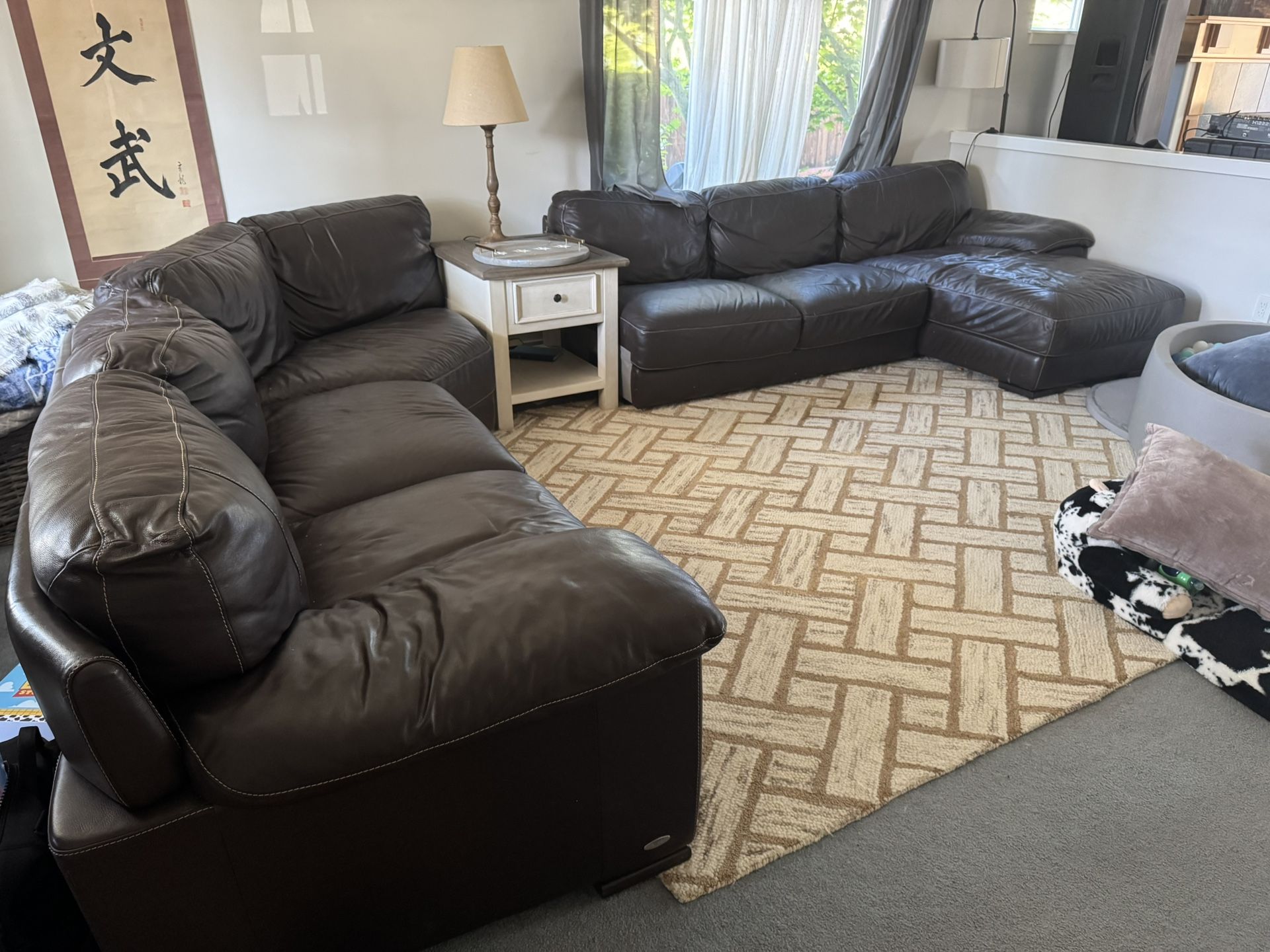 Leather Sectional -MUST GO
