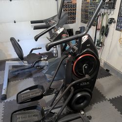 Elliptical Machine And Recumbent Excercise Bike