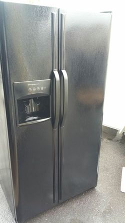 Frigidaire black side by side refrigerator