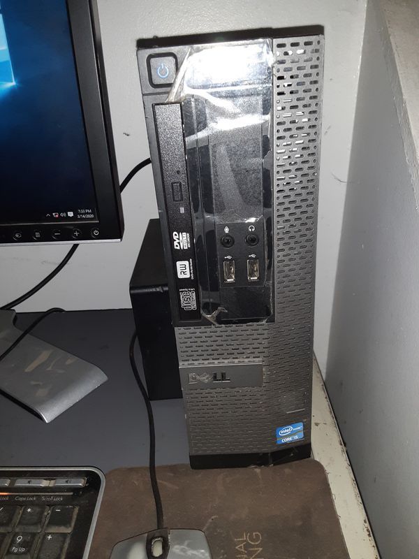 Dell Windows 10 desktop computer with MS Office Pro, Project and Visio with HDMI port and DVDRW drive i5 processors and 500GB Hard Drive