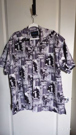 Vintage 3 Stooges Button Up Shirt xl