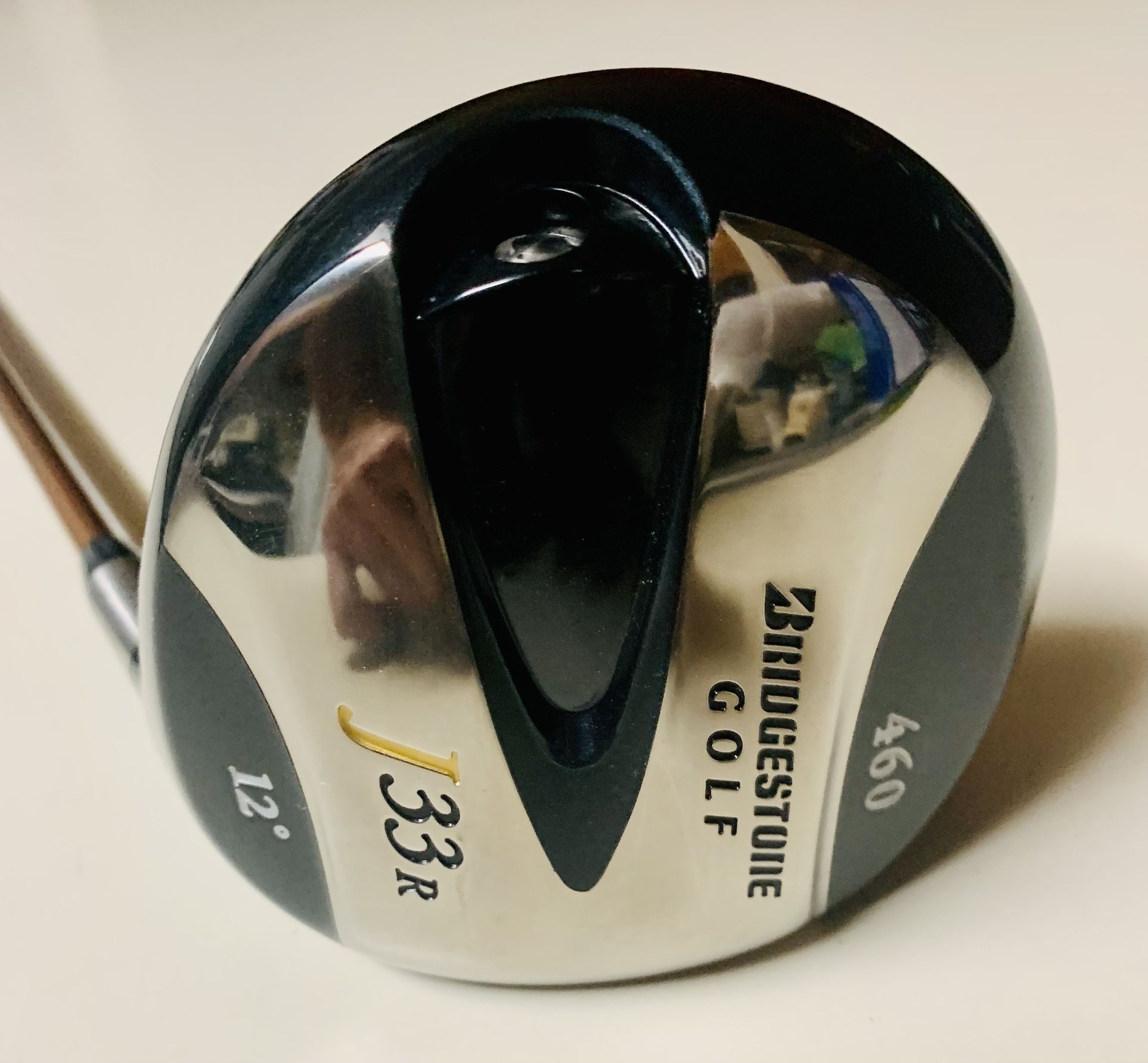 Mint Bridgestone J33R 460 12* Driver Aldila NV 65-S Graphite Stiff. Very good clean condition Hasn’t been played or hit much it appears see pics plea