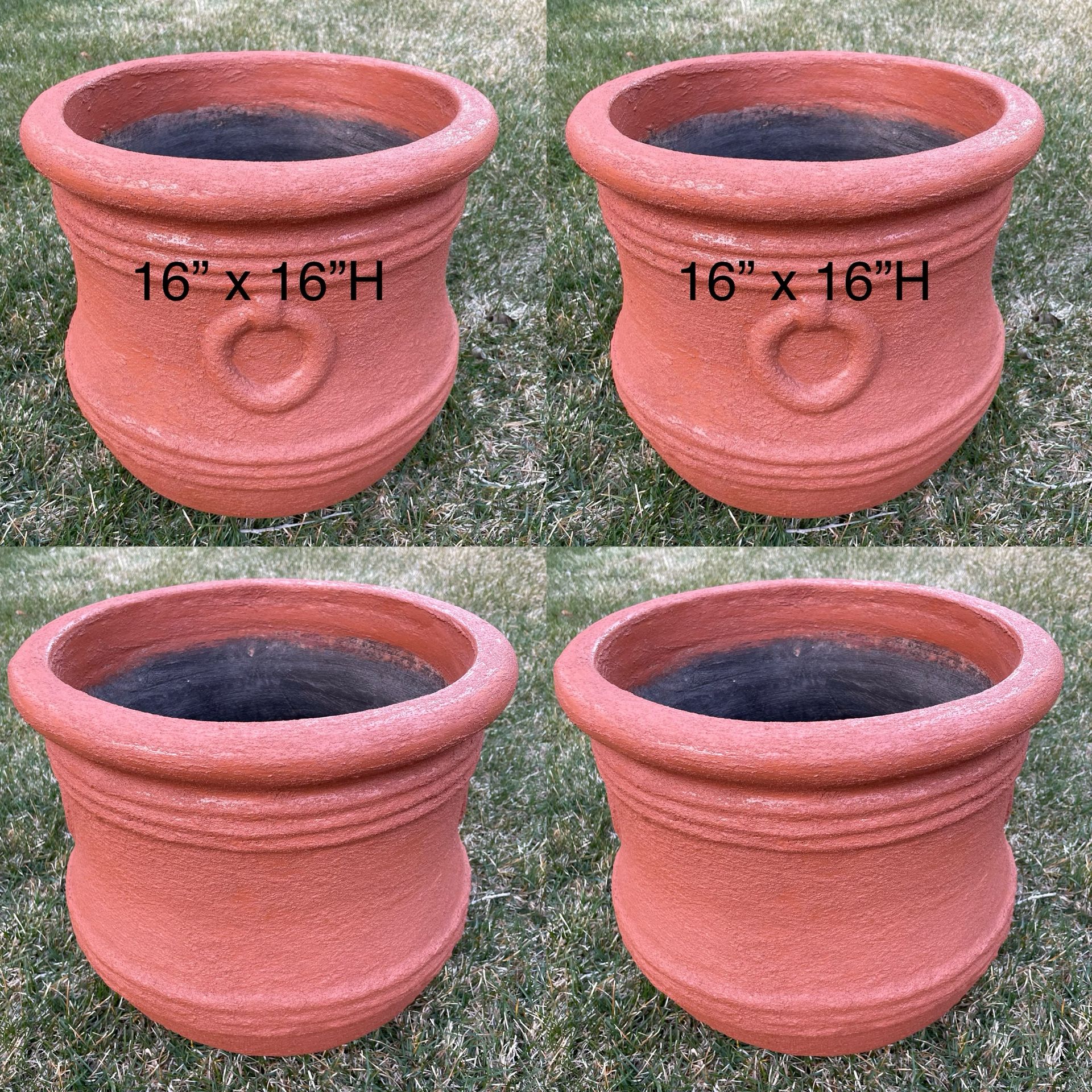 Pair Of Terracotta Planters