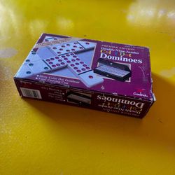 Cardinal Premier Edition Double Nine Jumbo Color Dot Dominoes with Vinyl Carrying Case - 55 Piece Set