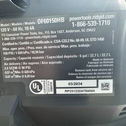Rigid Air Compressor: $50.00