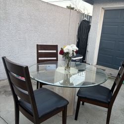 Glass Dining Table Chairs Not Included 