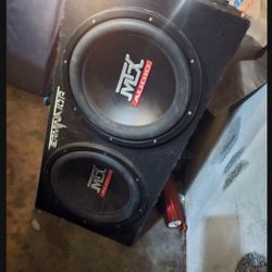 Mtx Subwoofer And Amp 