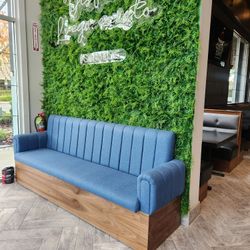 booths for inside and outside the restaurant we manufacture them to measure