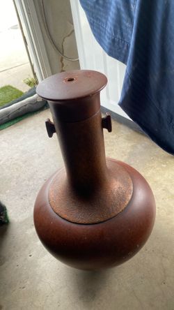 Vintage ceramic light post
