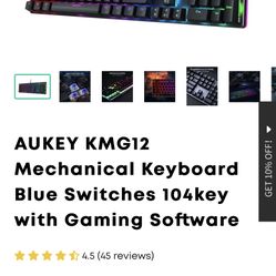 RGB mechanical  Gaming keyboard for desktop pc computer