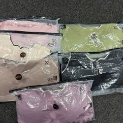 6pcs, Sleeveless Thermal Shirts for Women V Neck Vest with Built in Bra Fleece Lined Underwear Womens Thin Thermal Underwear