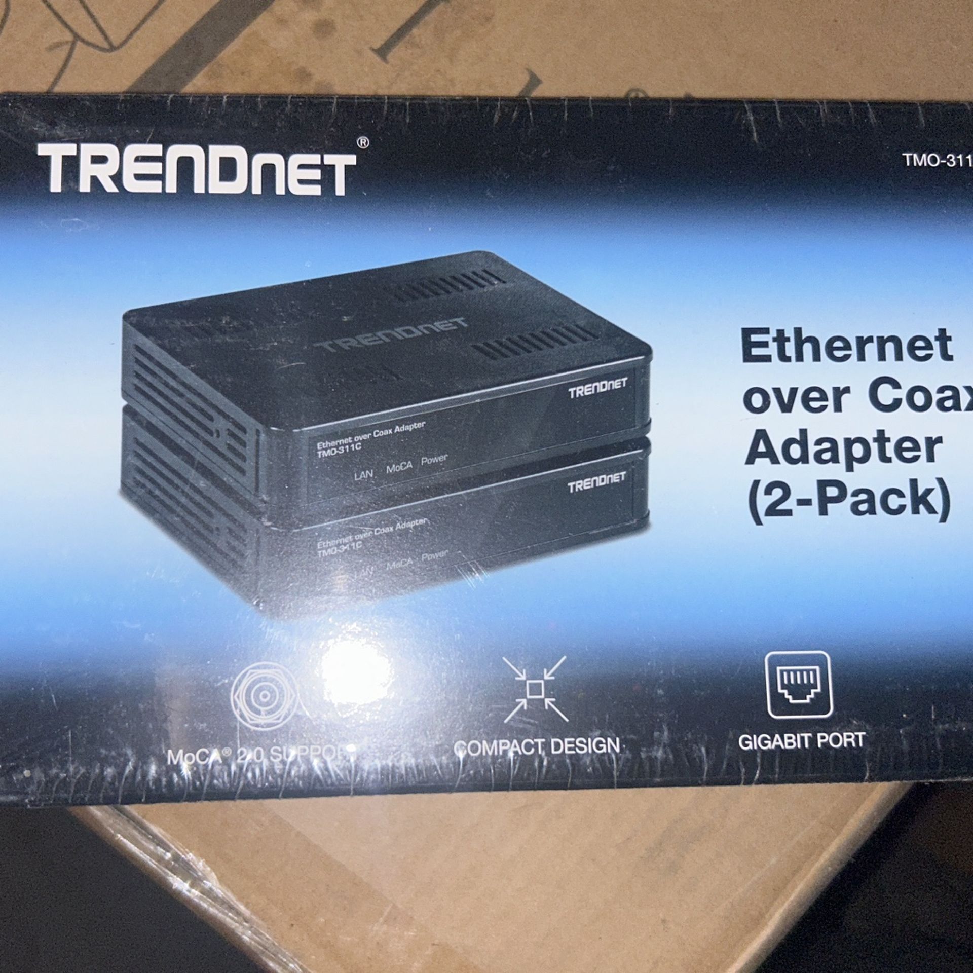 Trendnet ethernet over coax adapter 2Pak