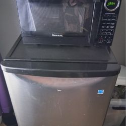 Microwave & Mini Refrigerator. 